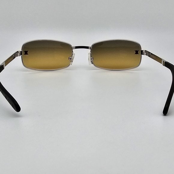 Celine SC1019 Col. 579 Silver Frame Yellow Gradient Flash Gold Lens Sunglasses - Picture 4 of 14